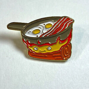 Studio Ghibli - Howl’s  Moving Castle - Calcifer’s Breakfast Pin 🍳🥓